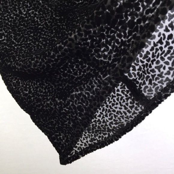 Sugar + Lips Sheer Leopard Velvet Slip Dress M - Picture 7 of 9